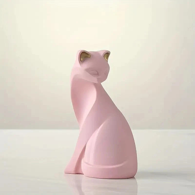Feline Grace™ Golden Cat Sculpture Set