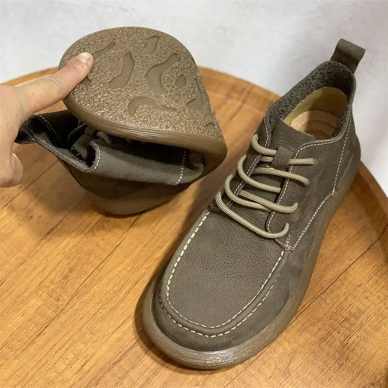 Vellaro™ Luxe Wide-Toe Leather Boots