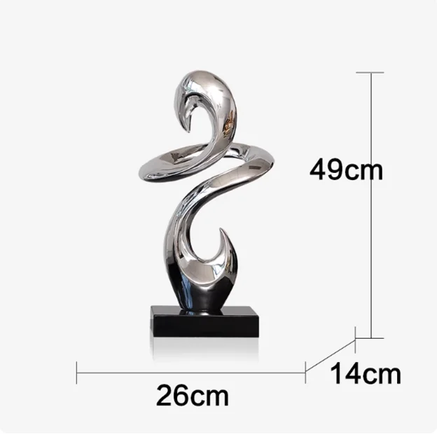 ASCENDING GRACE | Abstract Swan Sculpture