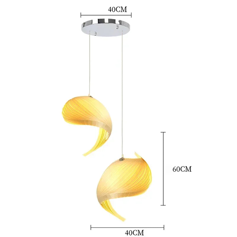 The Marea - Shell-Inspired Pendant Light in Natural Materials