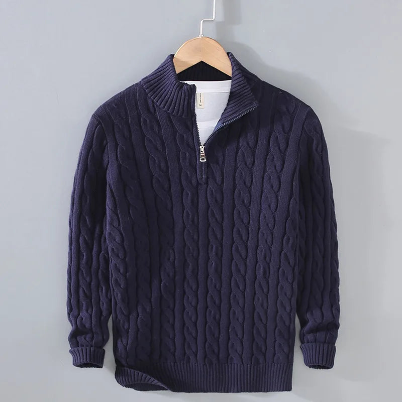 Heritage Quarter-Zip Cotton Pullover