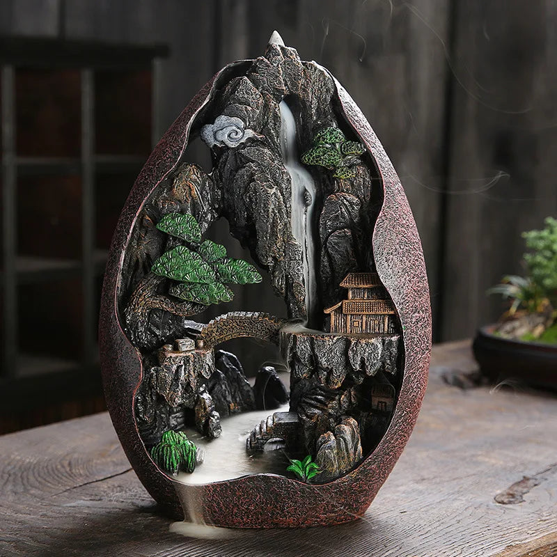 The Riverflow Incense Burner - Backflow Mountain Landscape Design
