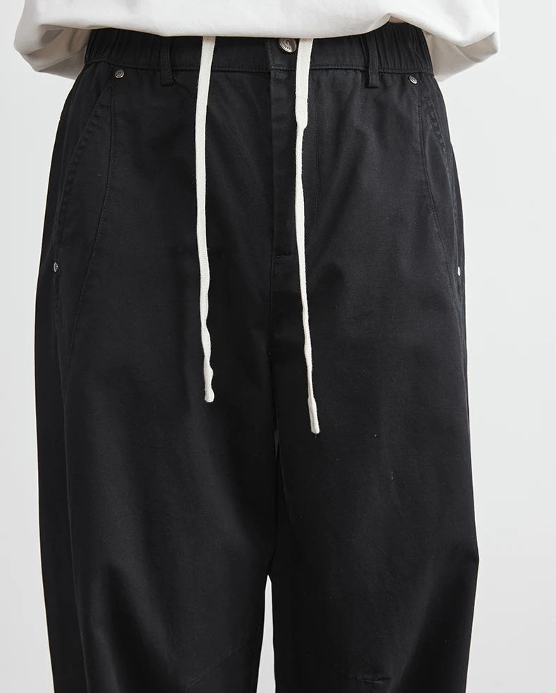 Cotton Straight Trousers