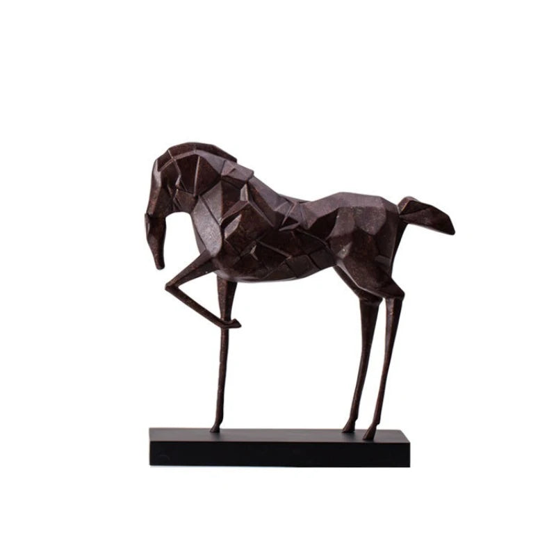 Faceted Horse Sculpture