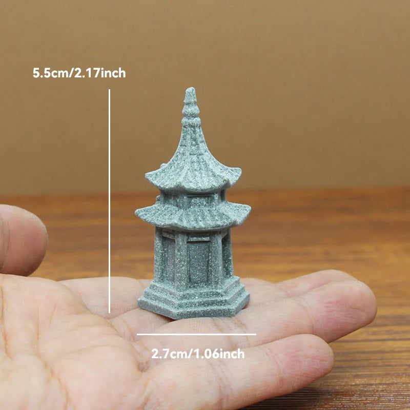 Miniature Sandstone Zen Garden Ornament