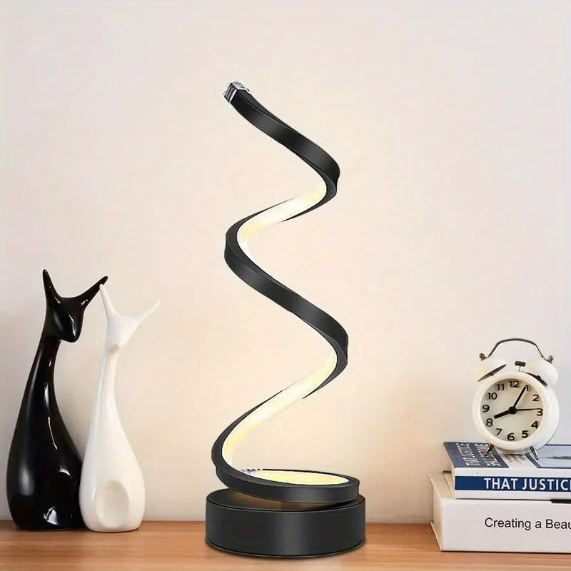 AuraFlex™ Spiral Table Lamp