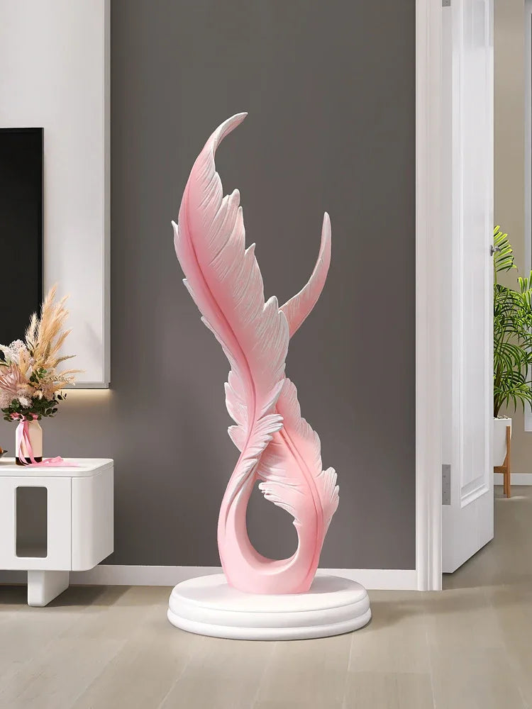 Luminous Ascent Feather Sculpture