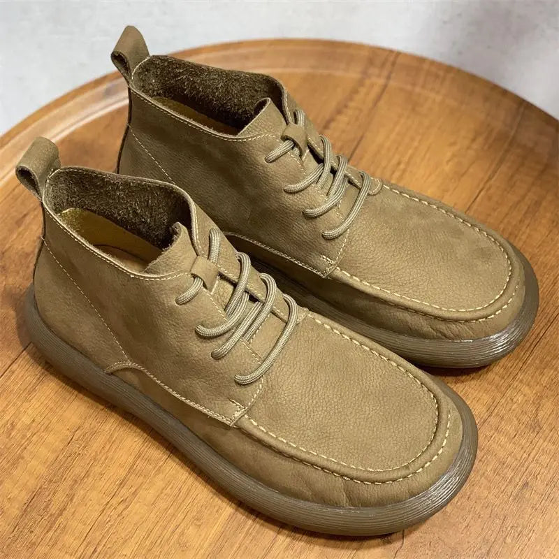 Vellaro™ Luxe Wide-Toe Leather Boots