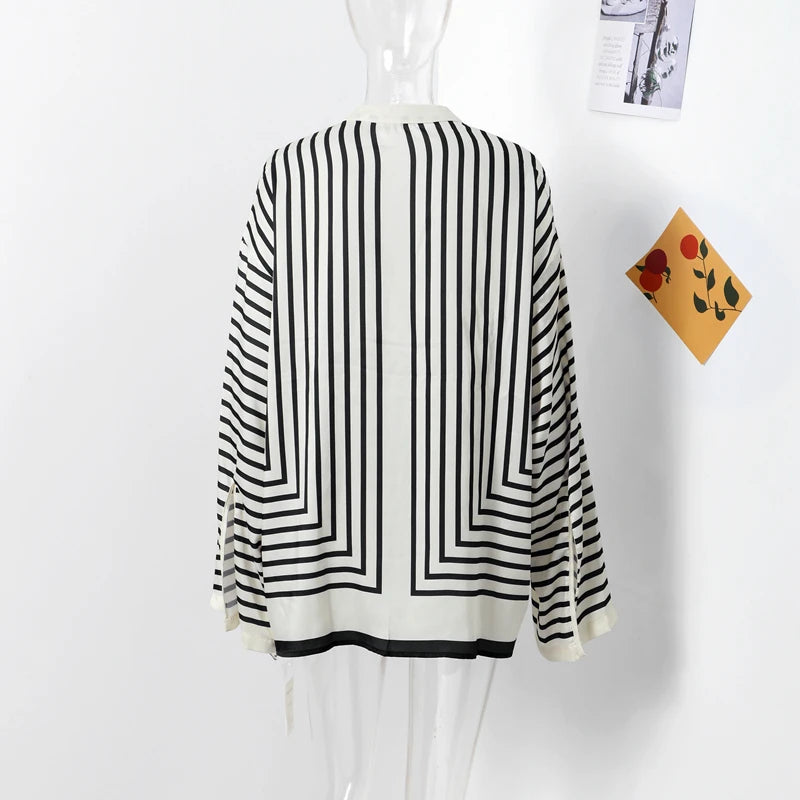 Riviera Stripe Relaxed Blouse