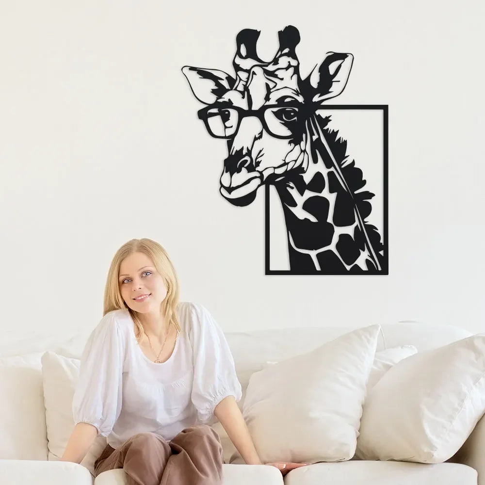 GiraffeGlam™ Minimalist Metal Wall Art