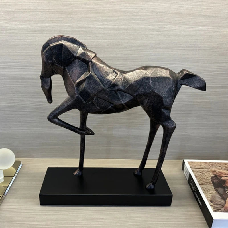 Faceted Horse Sculpture