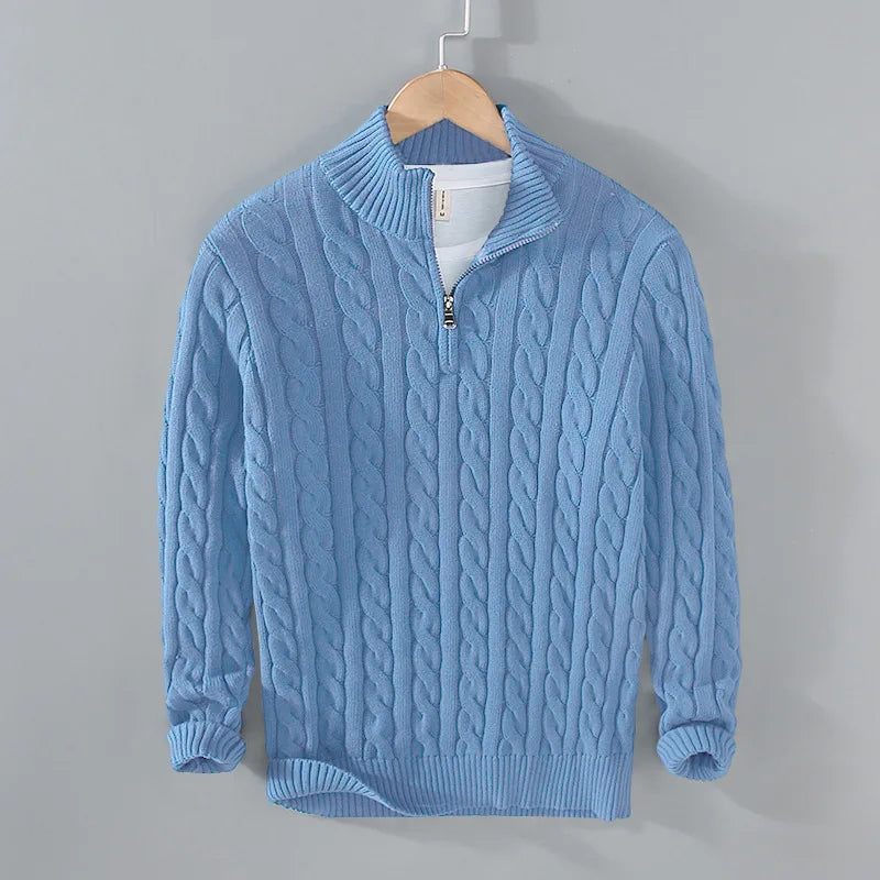 Heritage Quarter-Zip Cotton Pullover