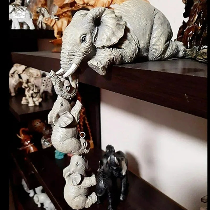 3-Piece Elephant Figurine Set