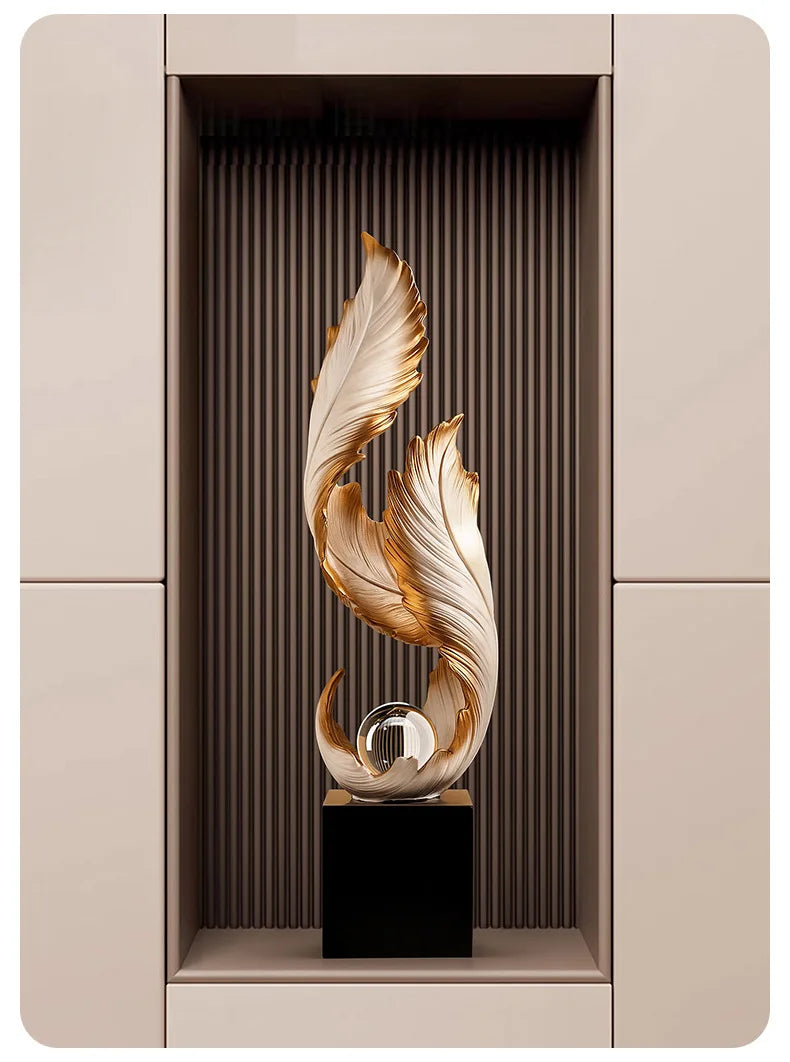 Ethereal™ Flowing Feather Sculpture