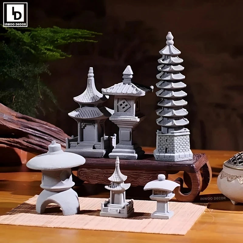 Miniature Sandstone Zen Garden Ornament