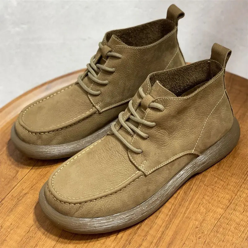 Vellaro™ Luxe Wide-Toe Leather Boots