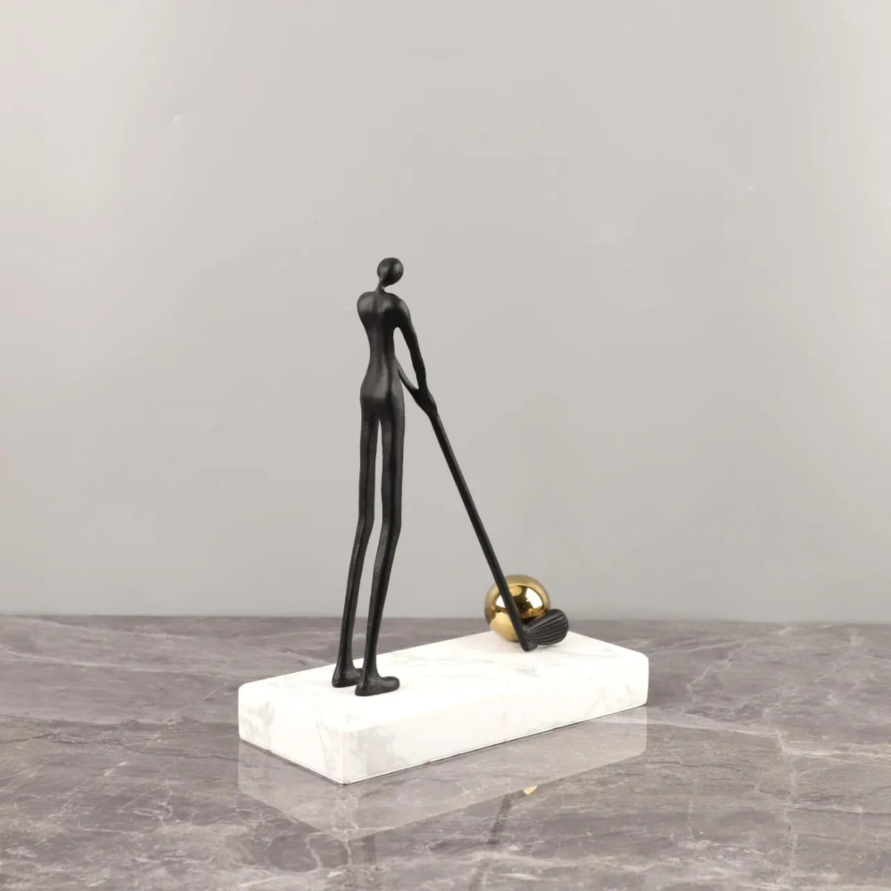 Abstract Golfer Figurine