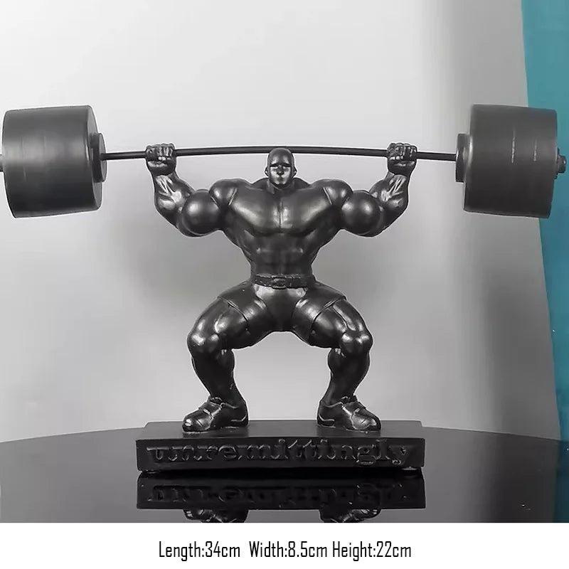 The Ironborn - Muscular Bodybuilder Sculpture in Cold-Cast Resin