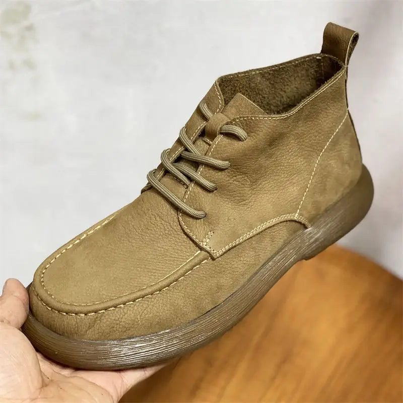 Vellaro™ Luxe Wide-Toe Leather Boots