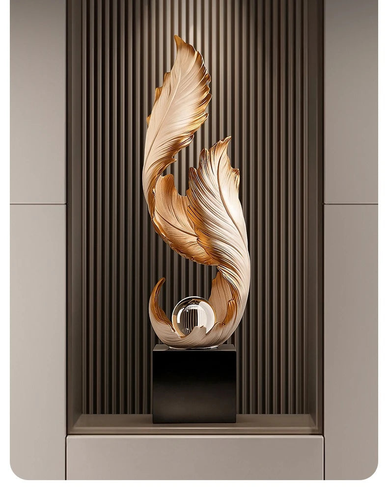 Ethereal™ Flowing Feather Sculpture
