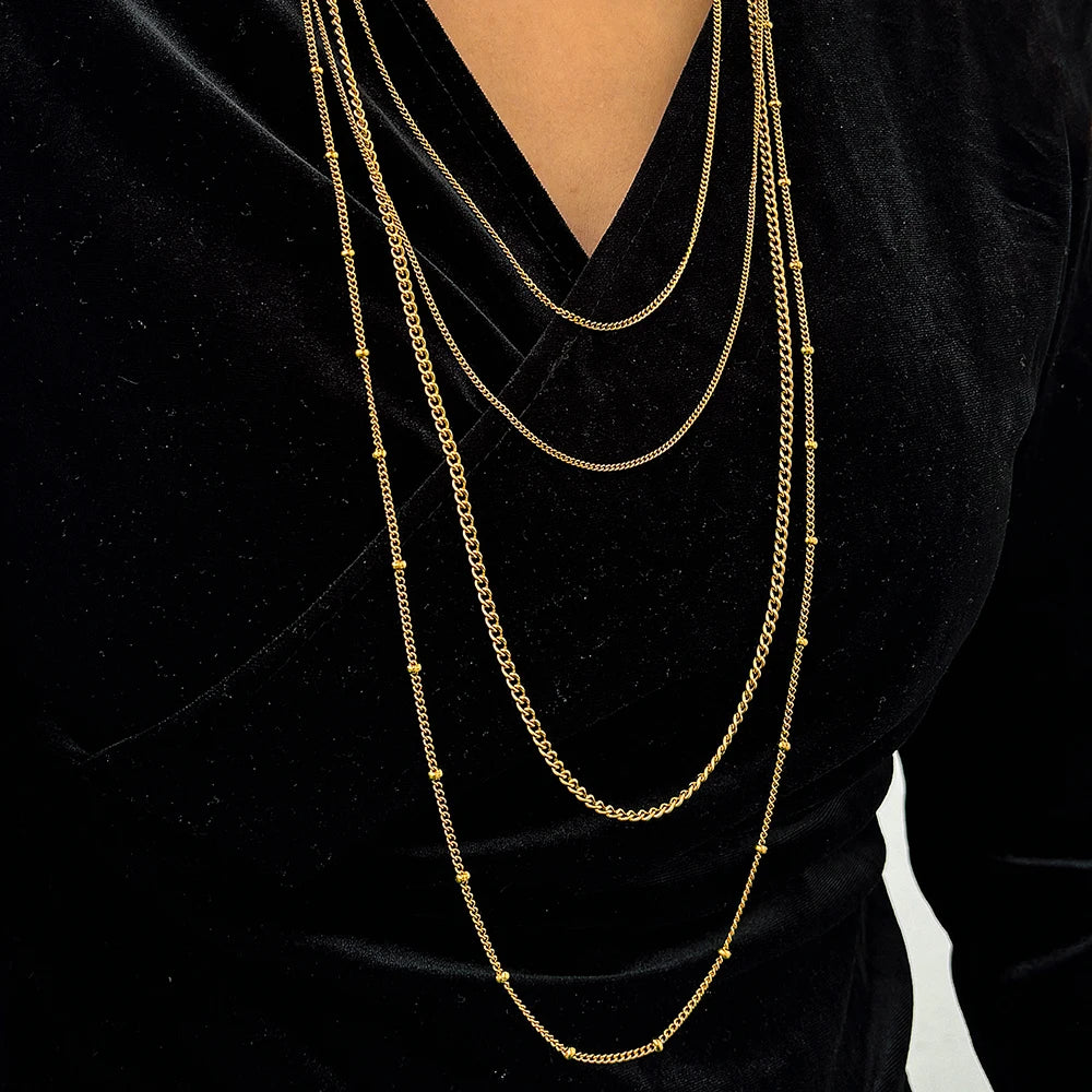 CelesteLuxe™ – Collana a catena con dichiarazione a più strati