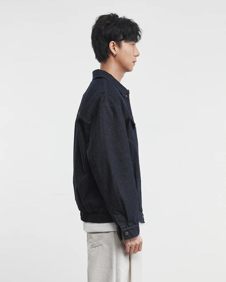 Washed Denim Work Jacket