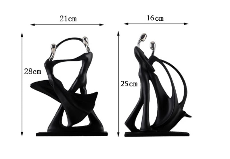 Dancing Couple Resin Sculpture