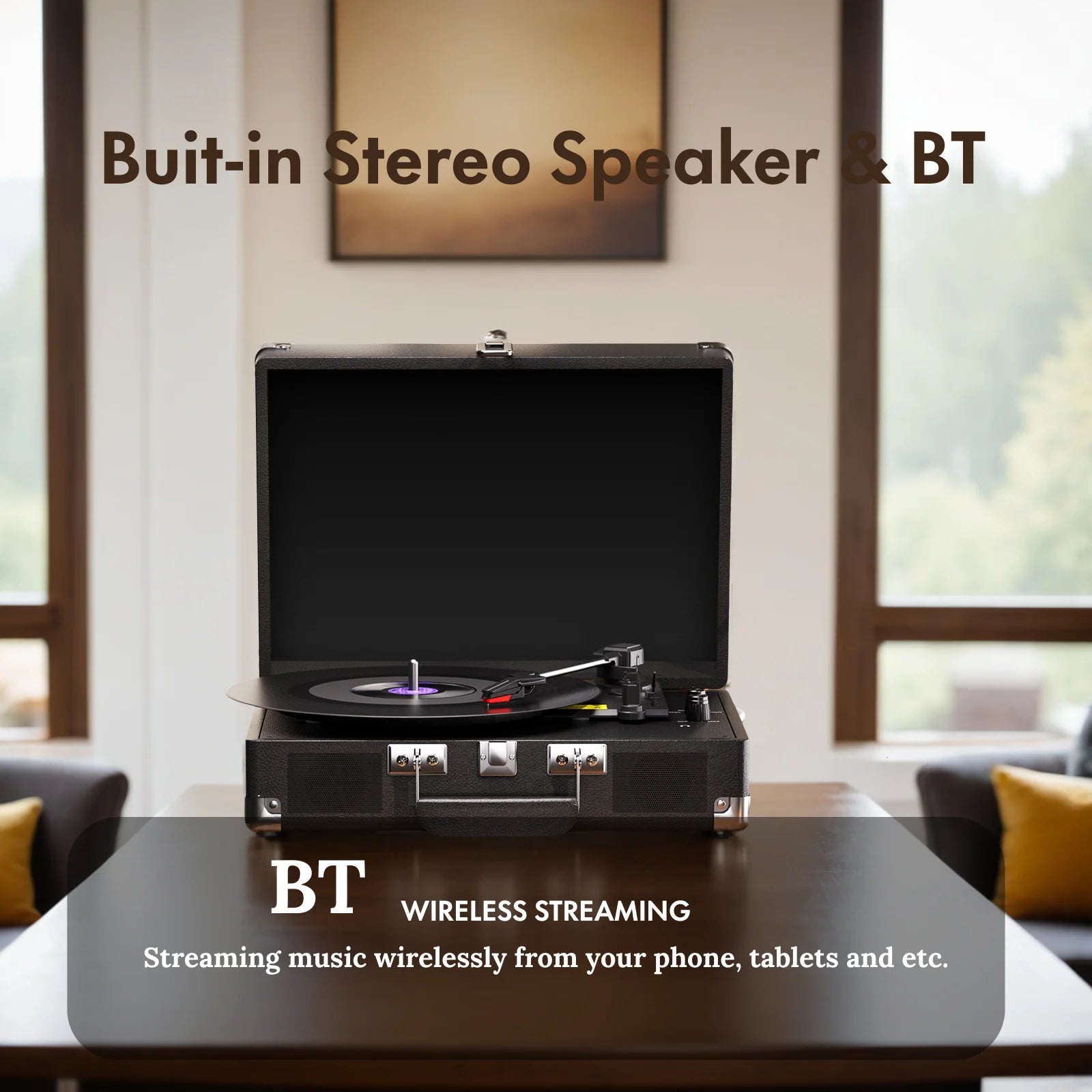 VinylEx™ Professional Suitcase Turntable