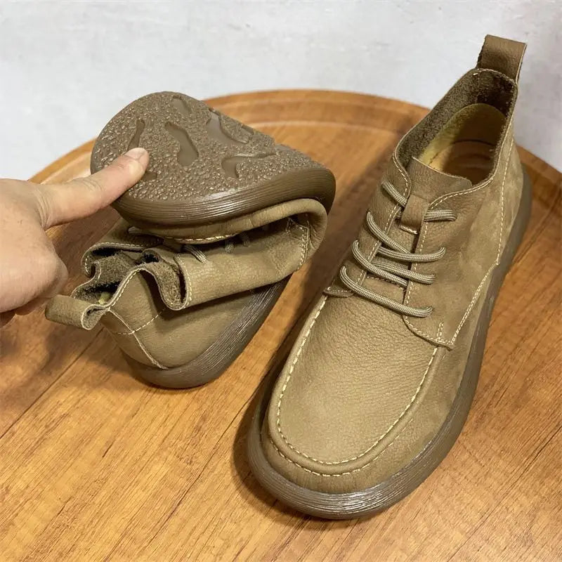 Vellaro™ Luxe Wide-Toe Leather Boots