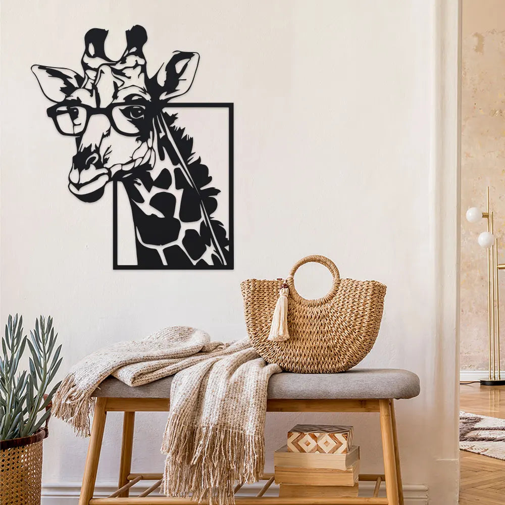 GiraffeGlam™ Minimalist Metal Wall Art