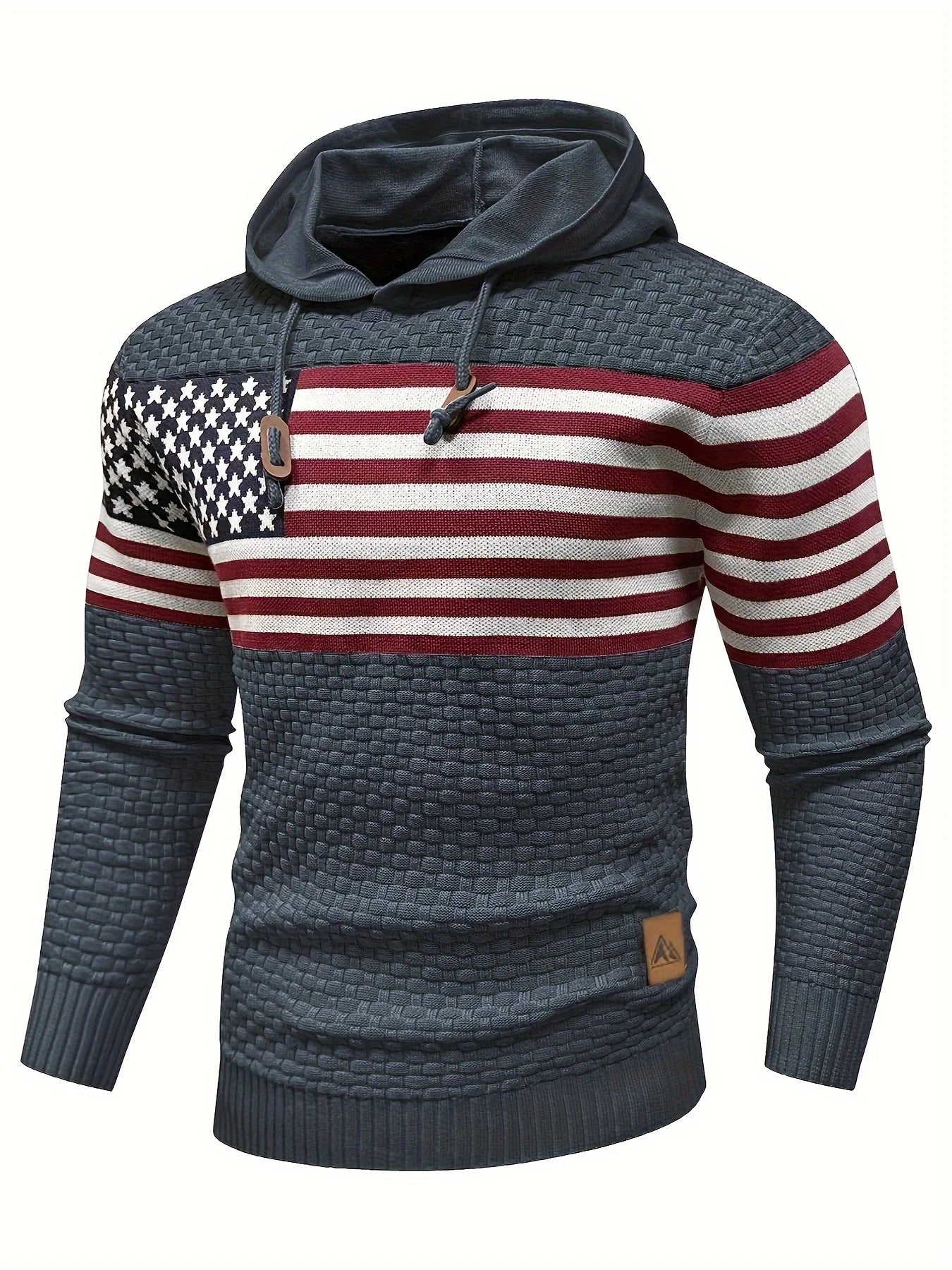 Heritage Stripe Knit Pullover Hoodie