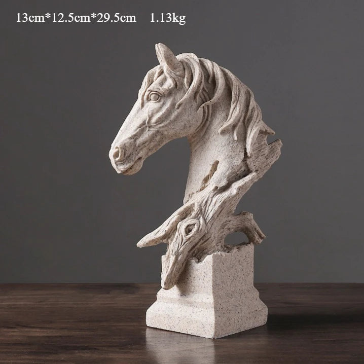 Equinox Grace – Modern Horse Head Sculpture