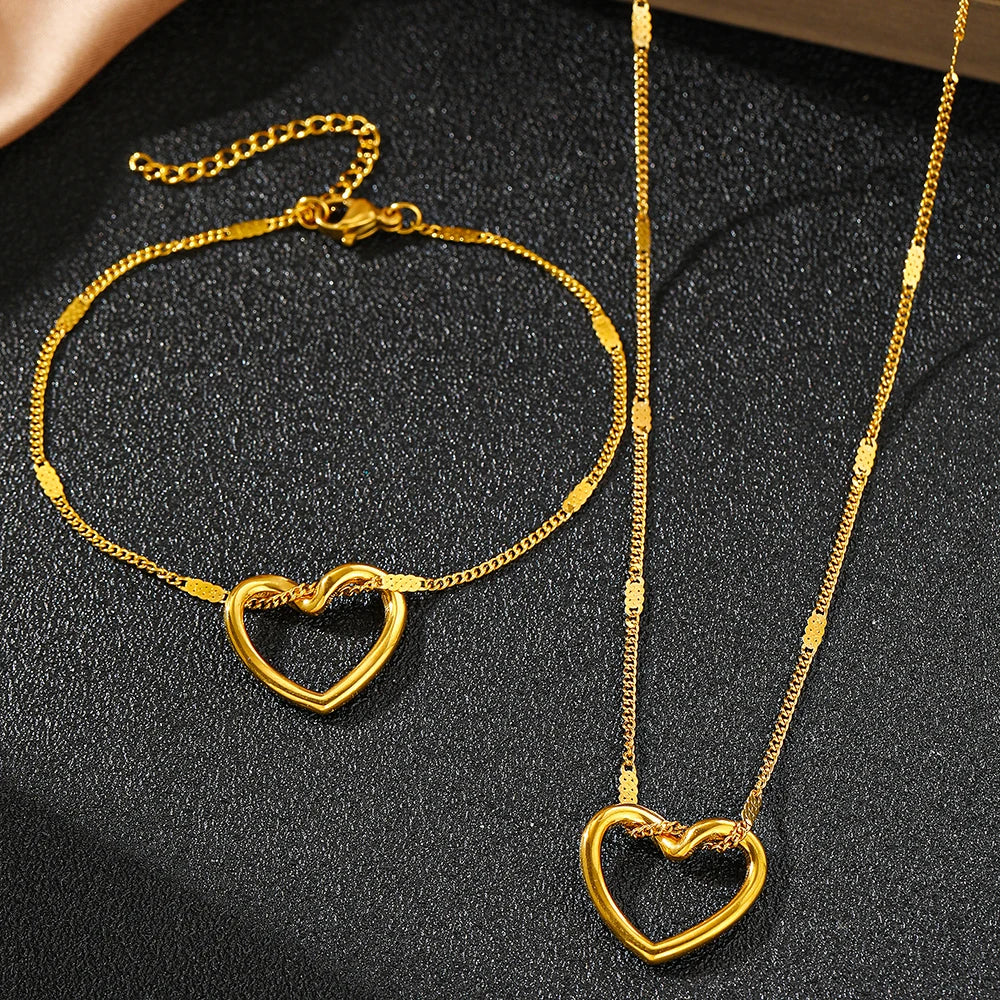 Lumière Heart™ – Set da gioielli a cuore attorcigliato