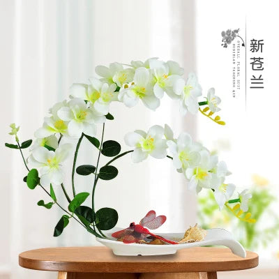 Eternal Grace™ - Arrangements da Butterflor Orchidea cun Vasa da Ceramica