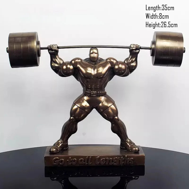 The Ironborn - Muscular Bodybuilder Sculpture in Cold-Cast Resin