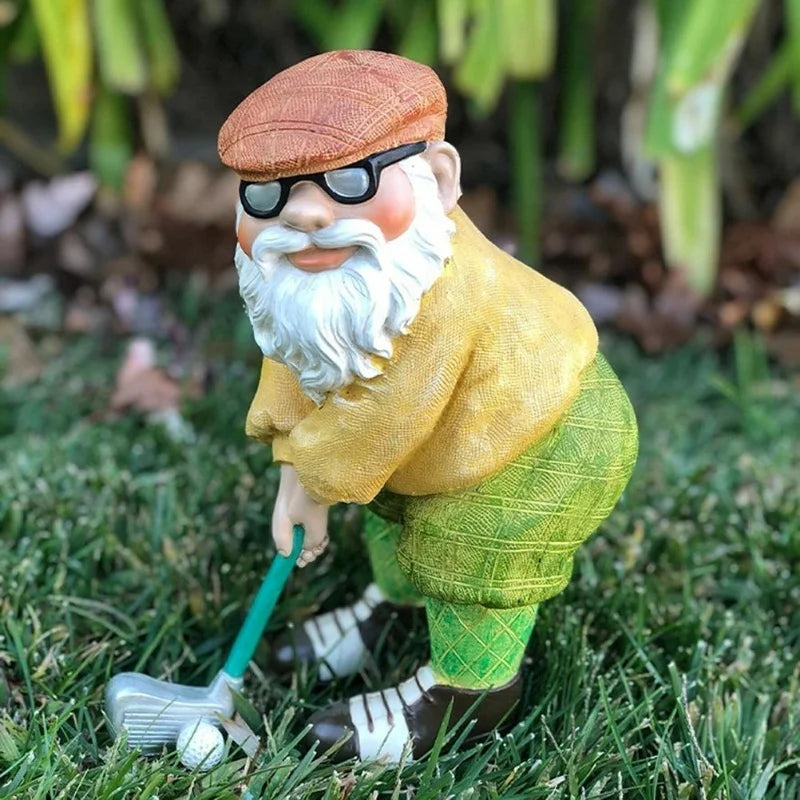 Golf Gnome Sculpture