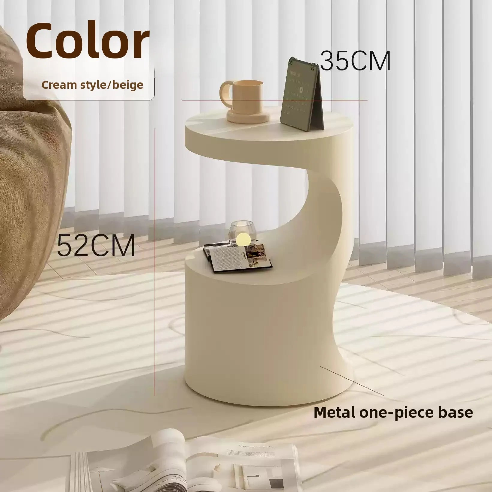 Zen Curve™ Terrazzo Side Table