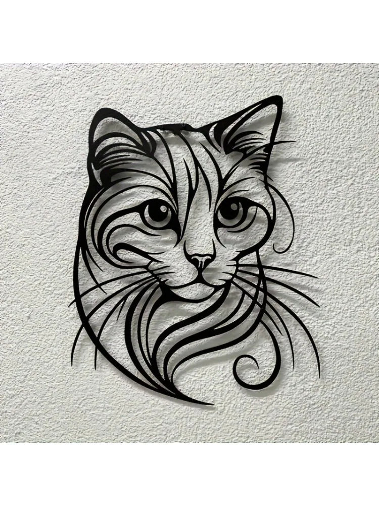 FelineCharmer™ Simple Cat Wall Sculpture