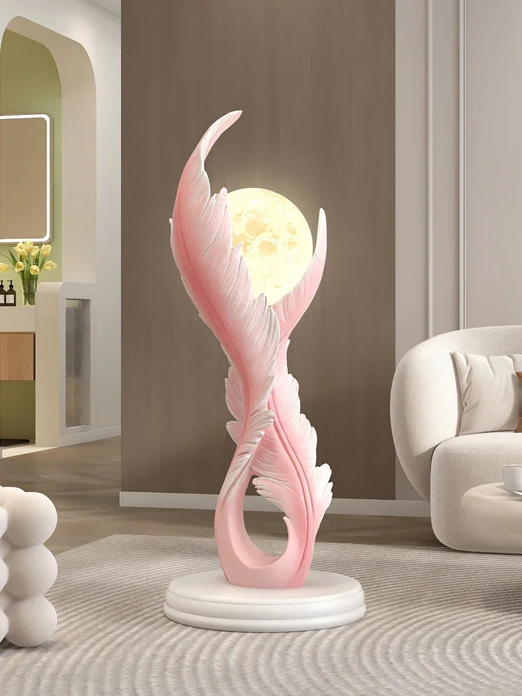Luminous Ascent Feather Sculpture