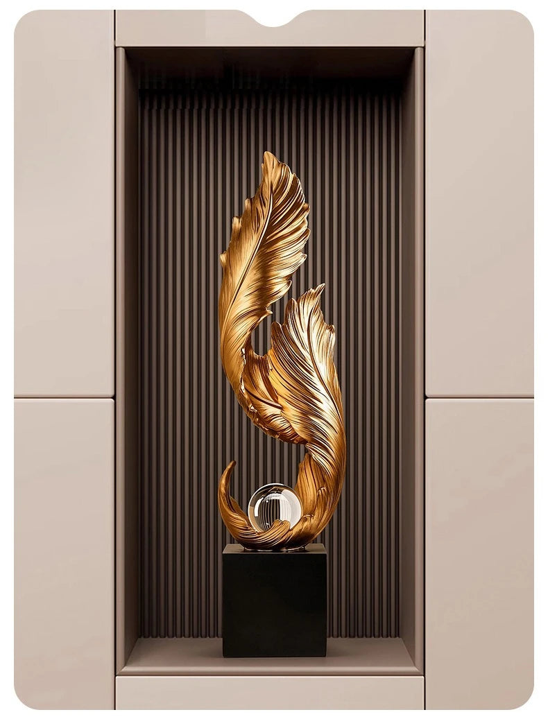 Ethereal™ Flowing Feather Sculpture