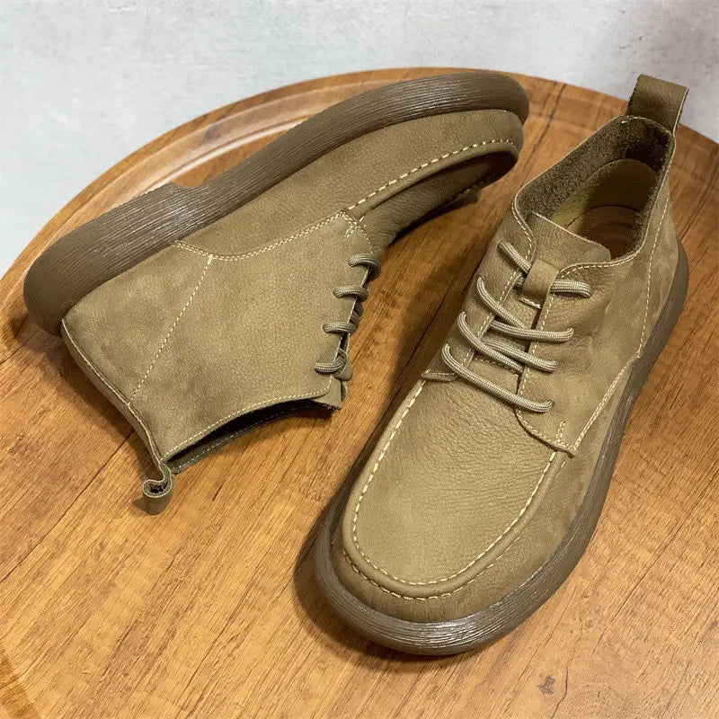 Vellaro™ Luxe Wide-Toe Leather Boots