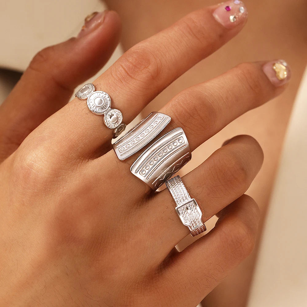 EternaBands™ – Minimalistisches Offenes Ring-Set