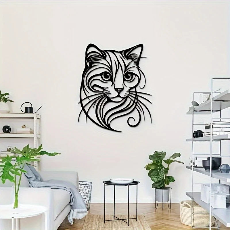 FelineCharmer™ Simple Cat Wall Sculpture