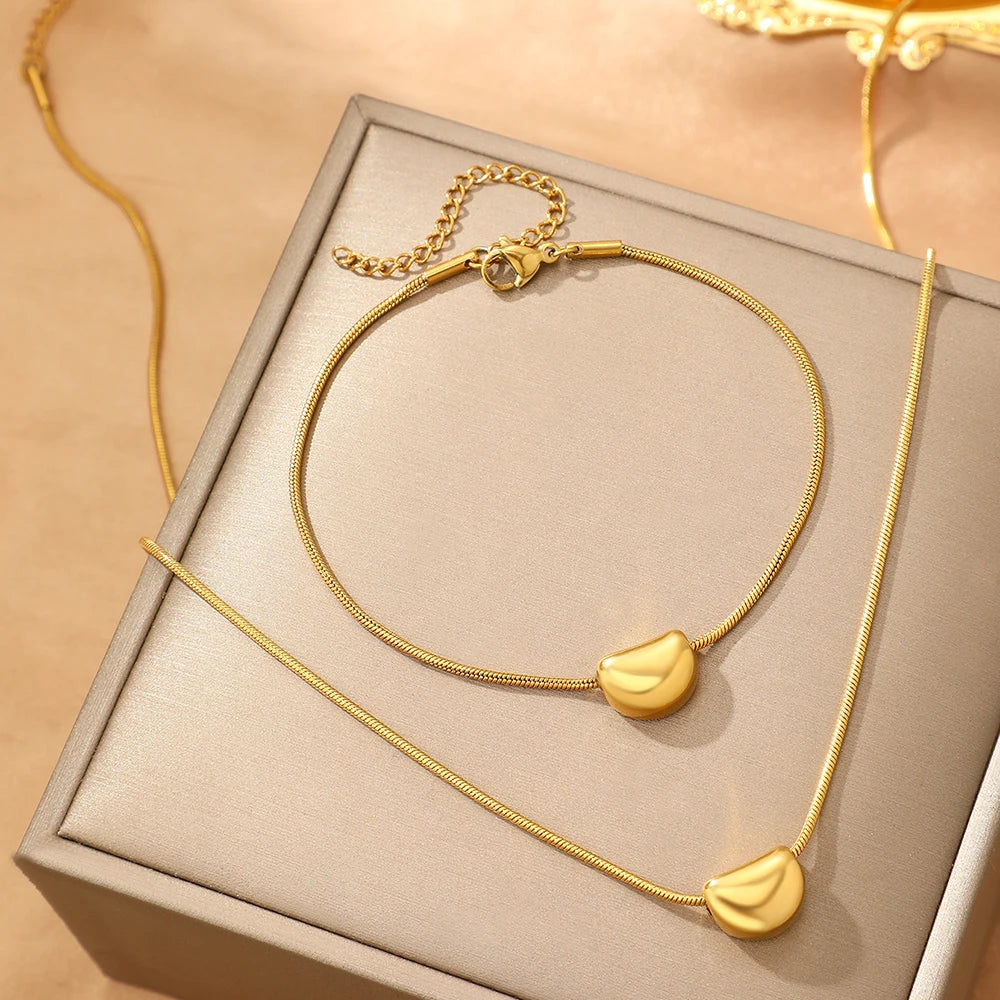 Luméa™ Duo – Set da Braccialet e Collana Minimalista
