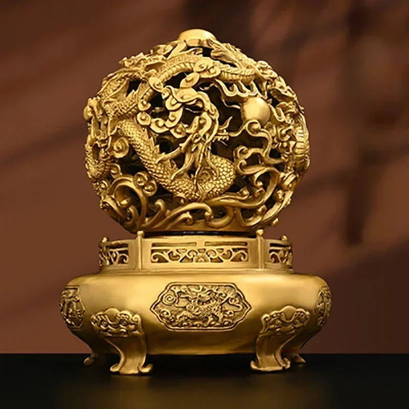 ETERNAL ABUNDANCE | Twin Dragon Sphere Censer