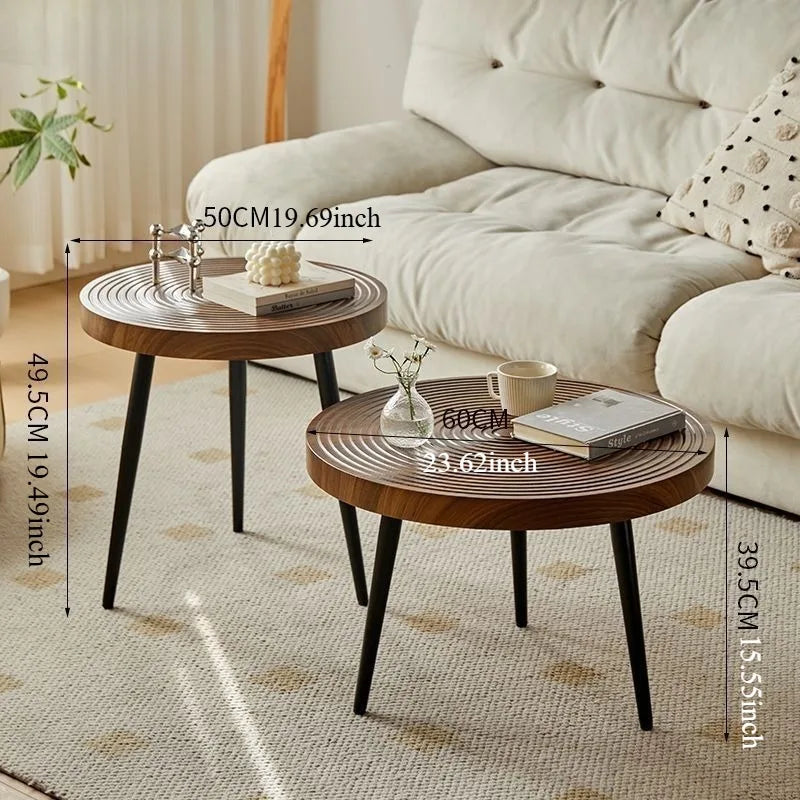 ZenWood™ Circular Tea Table