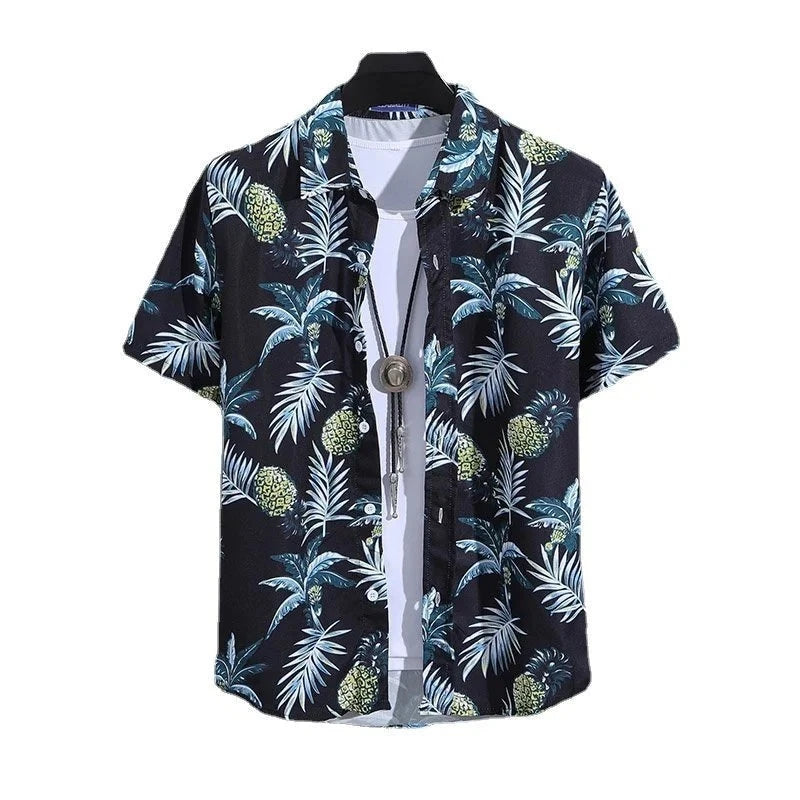 Tropical Breeze Camisa da Plaj per Umens