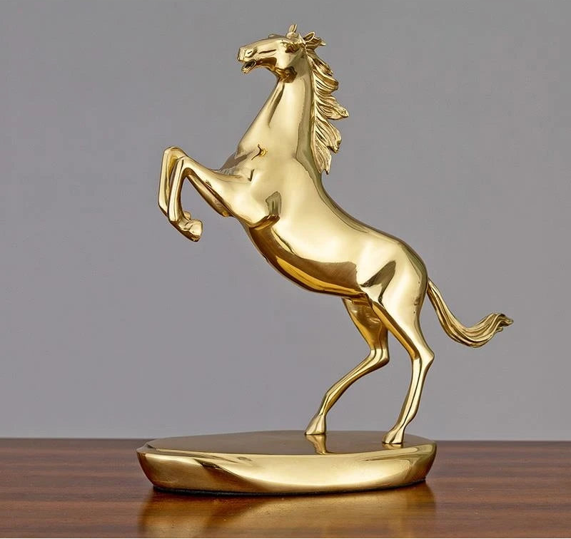 Equestrian Elegance - Copper Horse Sculpture