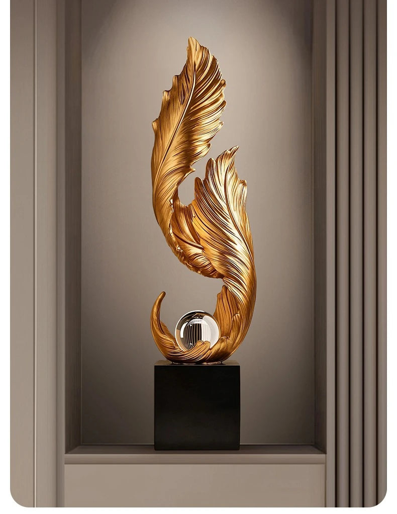 Ethereal™ Flowing Feather Sculpture