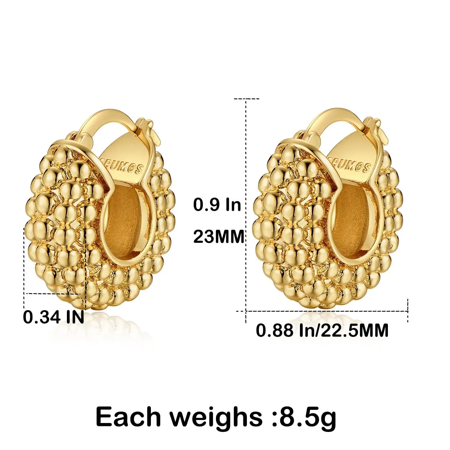 CharlotteLuxe™ Gold Hoops